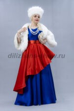 04583 Русский национальный костюм в цветах российского флага