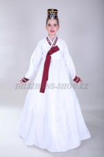 2134 Подростковый костюм ханбок белый