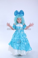 костюм Мальвины детский (платье 800, парик 400 , бант 200 руб. стоимость проката за сутки)