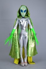Инопланетянка (комбинезон 1000, плащ 1200, маска 400, перчатки 400 руб. стоимость проката за сутки)