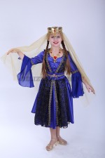 Турецкий костюм для девочки синий