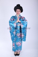 Японское кимоно голубое