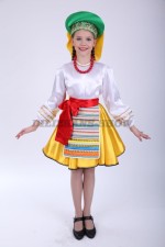 4058. Белорусский народный костюм для девочки с короткой юбочкой