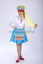 4060. Белорусский народный костюм для девочки танцевальный