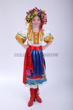 Украинский народный костюм для девочки-танцевальный