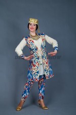 5504. Узбекский танцевальный с цветными шароварами