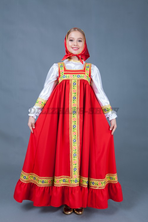 Русский народный костюм для девочки в новосибирске