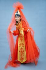 03748 Казахский национальный костюм красный (2)