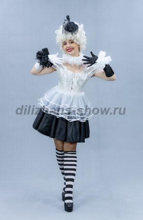 04469 Клоунесса в черно-белом