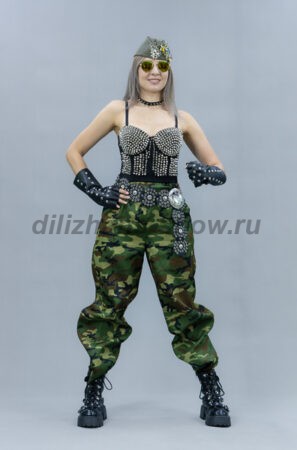 04636 Сценический костюм в стиле милитари