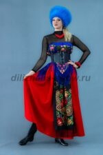 05046 Русский стилизованный женский костюм